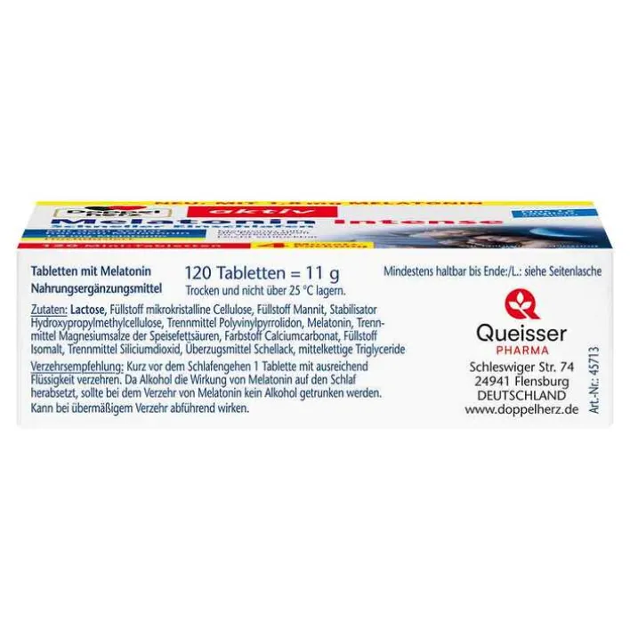 Doppelherz Melatonin Tabletten, 120 St> Melatonin Tabletten