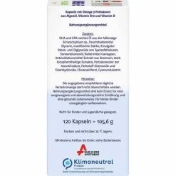 Doppelherz Omega-3 pflanzlich system Kapseln, 120 St