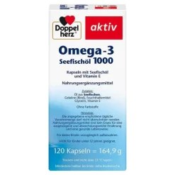 Doppelherz Omega-3 Seefischöl 1000 Kapseln, 120 St