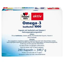 Doppelherz Omega-3 Seefischöl 1000 Kapseln, 240 St> Omega 3 Kapseln