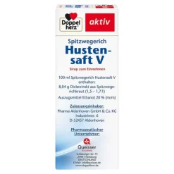 Doppelherz Spitzwegerich Hustensaft V, 150 ml