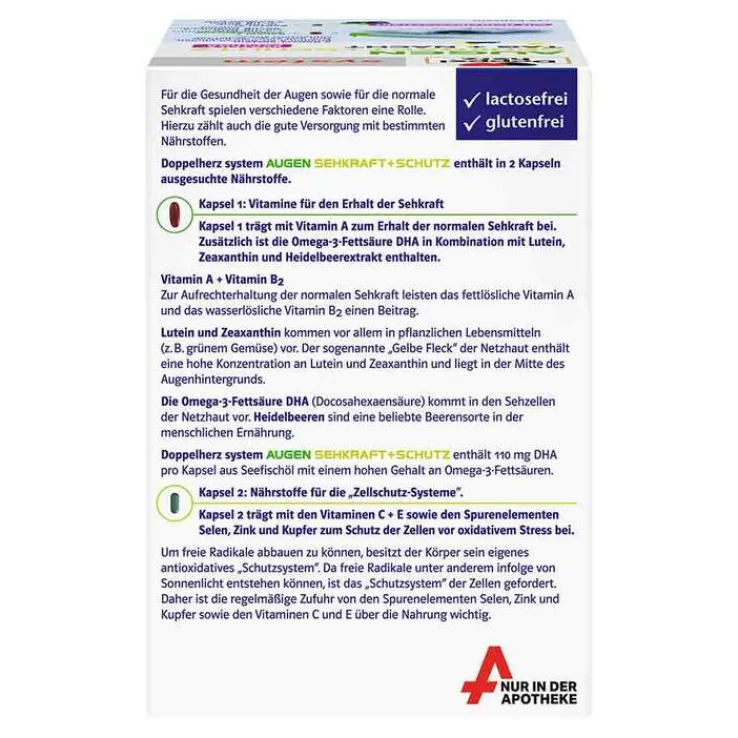 Doppelherz system Augen Sehkraft+Schutz Kapseln, 120 St