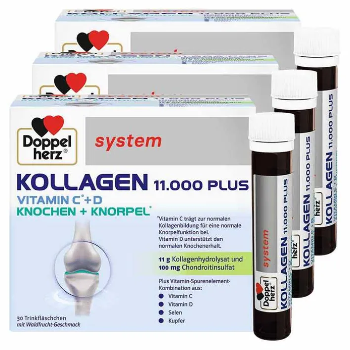 Doppelherz system Kollagen 11000 Plus Ampullen, 3x750 ml> Kollagen