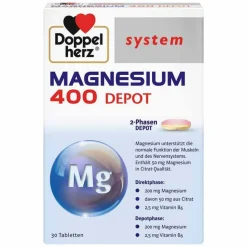 Doppelherz system Magnesium 400 Depot Tabletten, 30 St