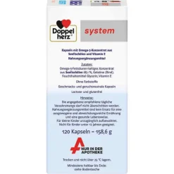 Doppelherz system Omega-3 Konzentrat Kapseln, 120 St