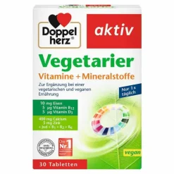 Doppelherz Vegetarier Vitamine+Mineralstoffe Tabletten, 30 St> Multivitamine