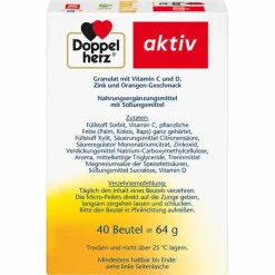 Doppelherz Vitamin C 500 + Zink + D3 Depot Direct Pel., 40 St><noscript><img width=