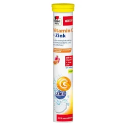 Doppelherz Vitamin C+Zink Brausetabletten, 15 St> Vitamin C (Ascorbinsäure)
