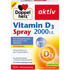 Doppelherz Vitamin D3 2000 I.E. Spray, 8 ml> Vitamin D (Colecalciferol)