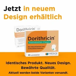 Dorithricin ® Halstabletten Classic bei Halsschmerzen, 40 St> Halsschmerztabletten