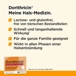 Dorithricin® Halstabletten Waldbeere bei Halsschmerzen, 40 St