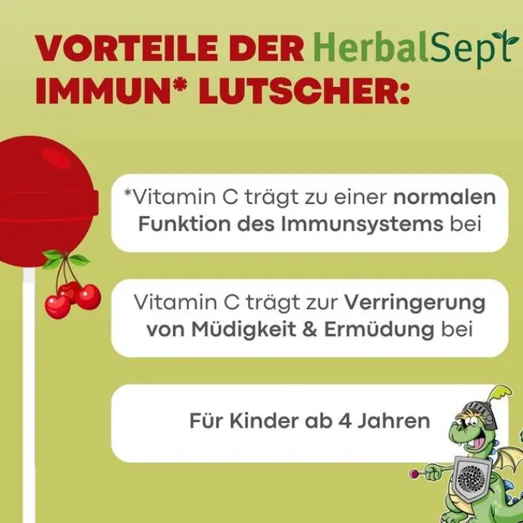 Dr. Theiss Herbalsept Immun Lutscher Kids D NEM, 6 St