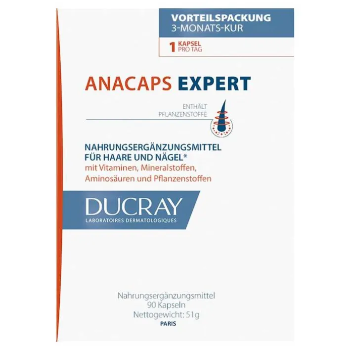 Ducray Anacaps Expert Kapseln, 90 St> Vitamin B7 (Biotin)
