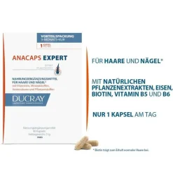 Ducray Anacaps Expert Kapseln, 90 St> Vitamin B7 (Biotin)