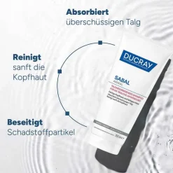 Ducray Sabal Argeal talgabsorbierendes Shampoo, 200 ml