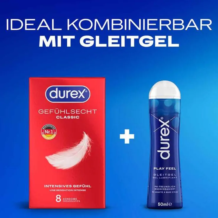 durex® Gefühlsecht Classic Kondome, 8 St
