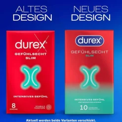 Durex Gefühlsecht Slim Kondome, 10 St><noscript><img width=