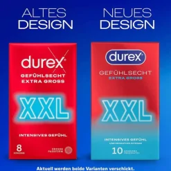 Durex Gefühlsecht XXL Kondome, 10 St><noscript><img width=