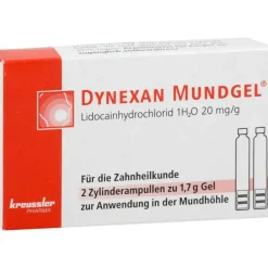 Dynexan Mundgel Zylinderampullen, 2X1.7 g