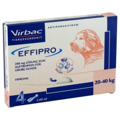 Effipro 268mg vet.Lösung z.Auftropf.größe Hunde Pipette, 4 St