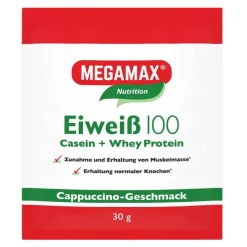 Eiweiss 100 Cappuccino Megamax Pulver, 30 g> Eiweißpulver