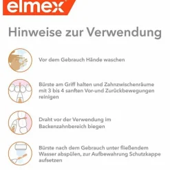 Elmex Interdentalbürsten Iso Größe 1 0,45 mm orange, 8 St