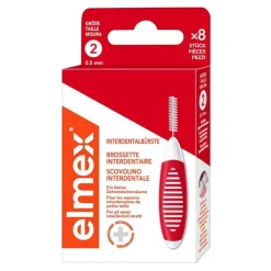 Elmex Interdentalbürsten Iso Größe 2 0,5 mm rot, 8 St
