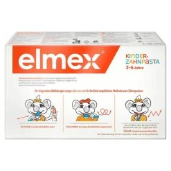 Elmex Kinderzahnpasta 2 - 6 Jahre Duo Pack, 2X50 ml>Kinder Zahnpflege|Für Kinder & Babys