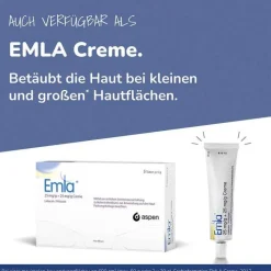 Emla Creme + Tegaderm Pflaster, 5X5 g> Lidocain