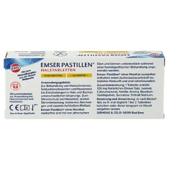 Emser PASTILLEN® ohne Menthol, zuckerfrei mit Vanille, 30 St> Halsschmerztabletten