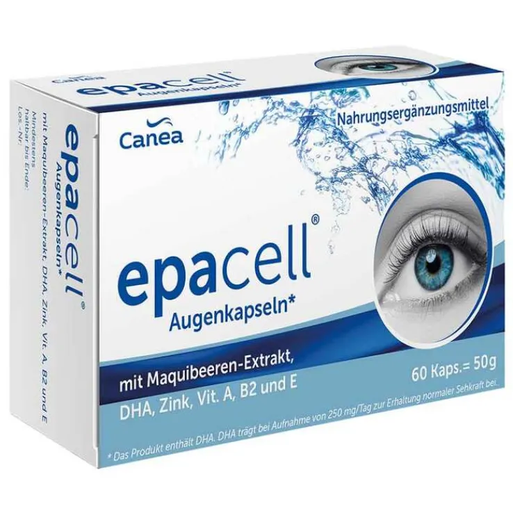 Epacell Augenkapseln mit Maquibeere + DHA + EPA, 60 St