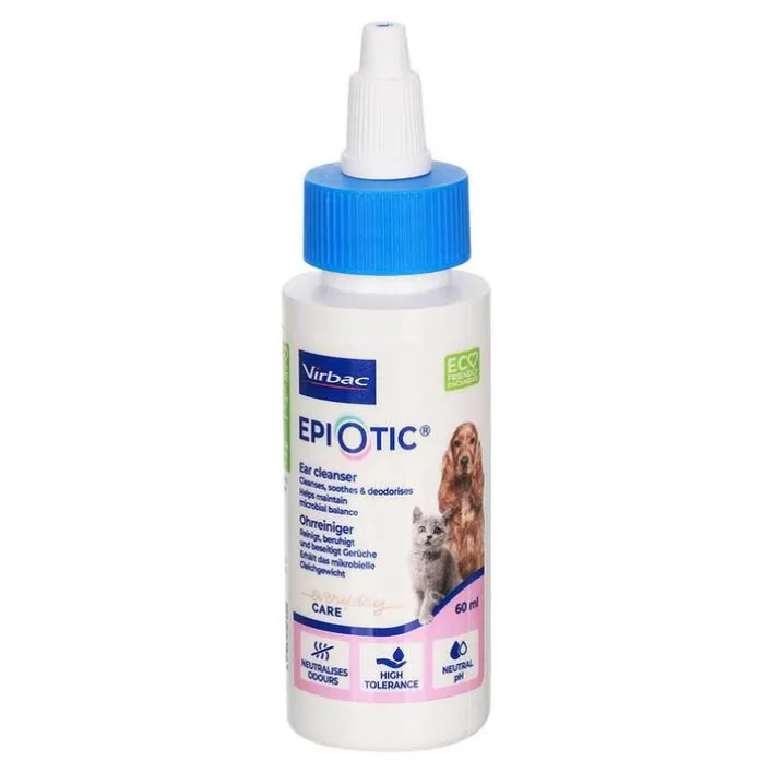 Virbac Epiotic Sis Ohrentropfen vet. (für Tiere), 60 ml> Ohren, Augen & Zähne|Ohren, Augen & Zähne