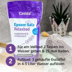 Casida Epsom Salz Relaxbad mit Lavendel, 1 kg> Badesalz