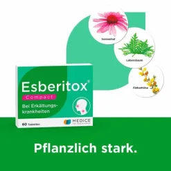 Esberitox ® Compact Bei Erkältungskrankheiten, 60 St><noscript><img width=