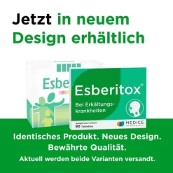 Esberitox ® Tabletten bei Erkältungskrankheiten, 90 St> Grippemittel|Abwehrsteigerung