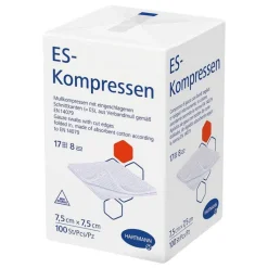 ES-Kompressen unsteril 7,5x7,5 cm 8fach, 100 St