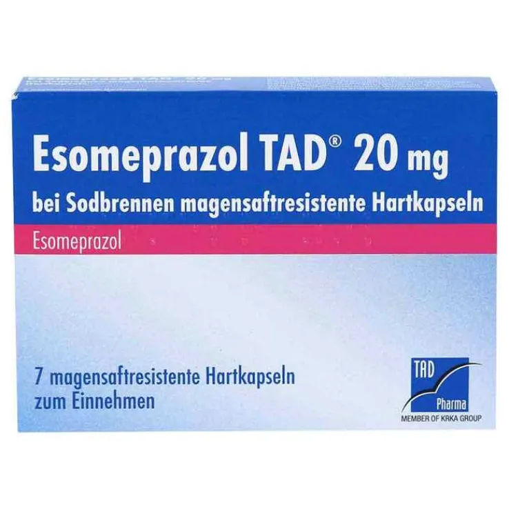 Esomeprazol TAD® 20 mg bei Sodbrennen, 7 St