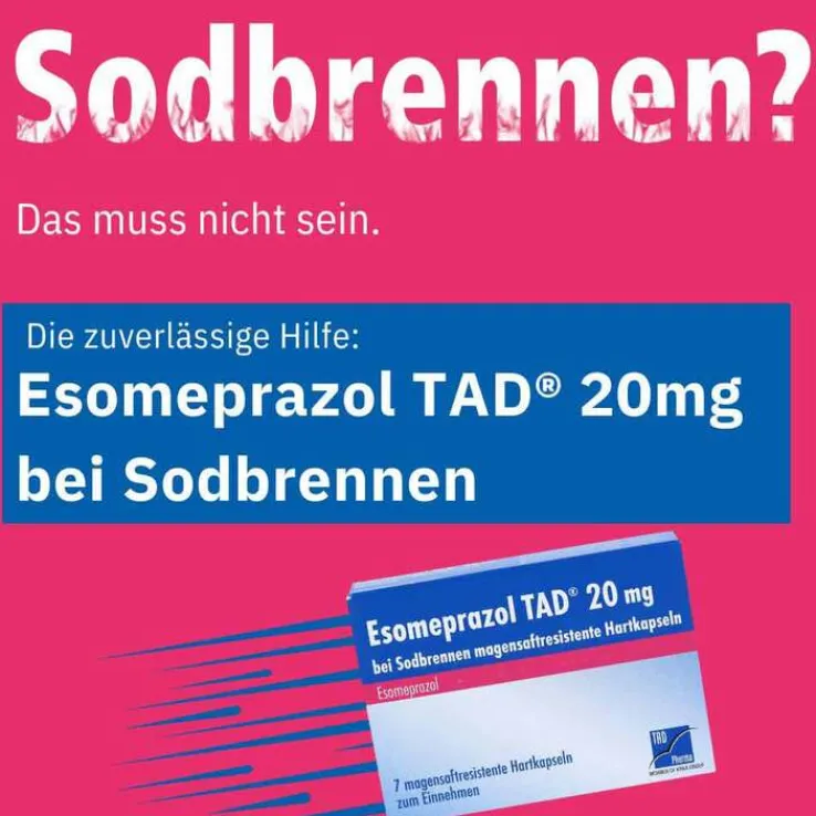 Esomeprazol TAD® 20 mg bei Sodbrennen, 7 St