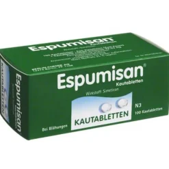Espumisan Kautabletten, 100 St> Medikamente Gegen Blähungen|Magentabletten