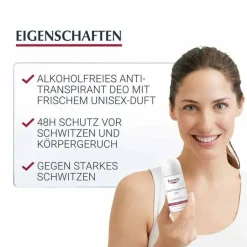 Eucerin Deodorant Empfindliche Haut 24h Roll-on , 2X50 ml