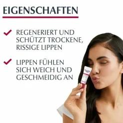 Eucerin Lip Repair Creme, 10 g> Trockene & Sensible Haut|Lippenpflege