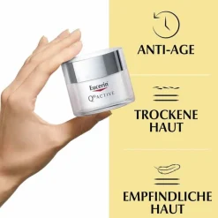 Eucerin Q10 Active Anti-Falten Tagescreme für trockene Haut, 50 ml