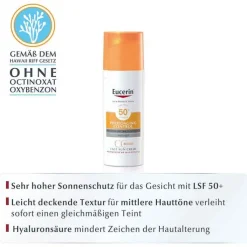 Eucerin Sun CC Gel-Creme getönt mittel LSF 50 + , 50 ml
