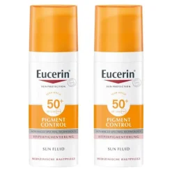 Eucerin Sun Fluid Pigment Control LSF 50 +, 2x50 ml