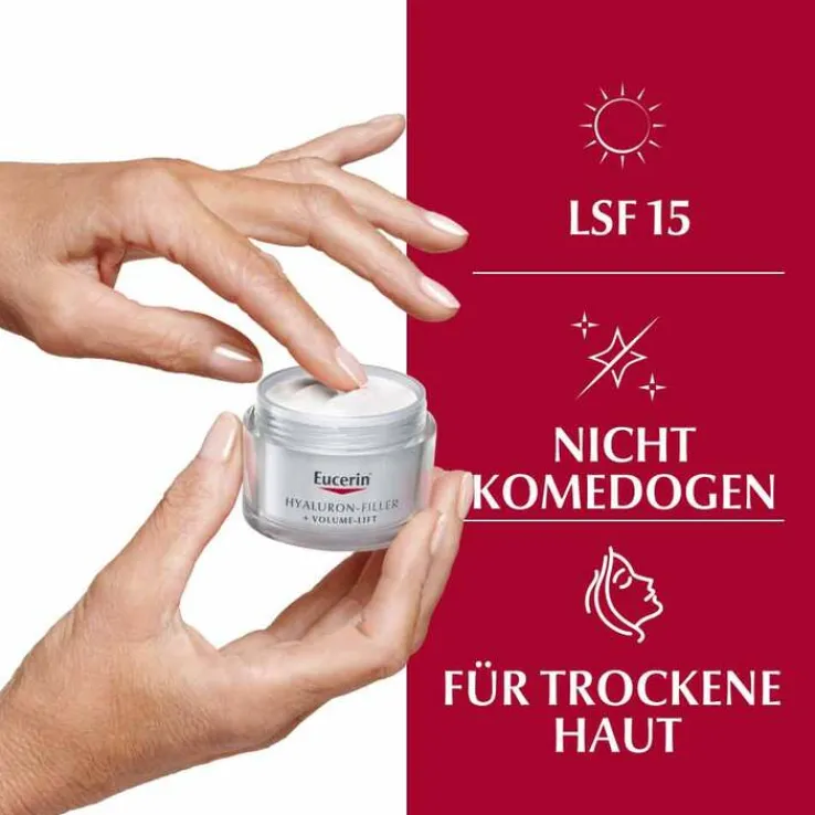 Eucerin Volume-Filler Tagescreme für trockene Haut mit LSF 15, 50 ml