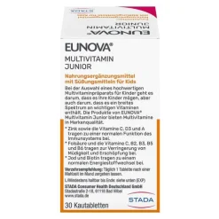 Eunova Junior Kautabletten mit Orangengeschmack, 30 St