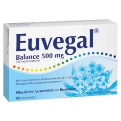 Euvegal Balance 500 mg Filmtabletten, 80 St> Baldrian|Beruhigungsmittel