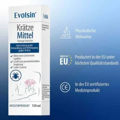 Evolsin ® Krätze Mittel Emulsion, 150 ml><noscript><img width=