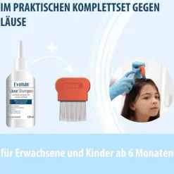 Evolsin Läuseshampoo mit Läusekamm, 120 ml><noscript><img width=