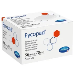 Eycopad Augenkompressen 56x70 mm unsteril, 5 St> Augenverbände & -Pflaster